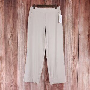 NWT Athleta Womens Size 14 Brooklyn Heights New Wide Leg Pants Beige 658449